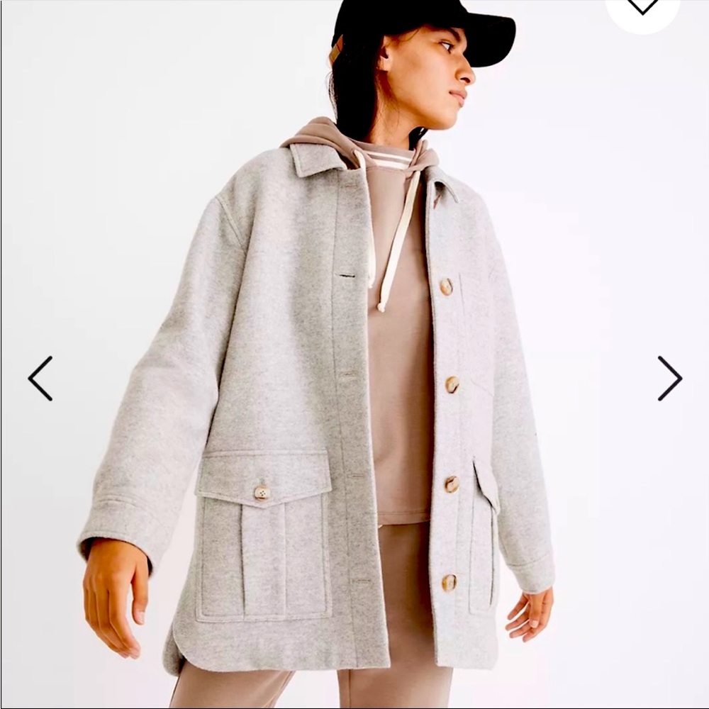 Madewell Belrose Shirt-Jacket in Grey, Size Small, (New With Tags)